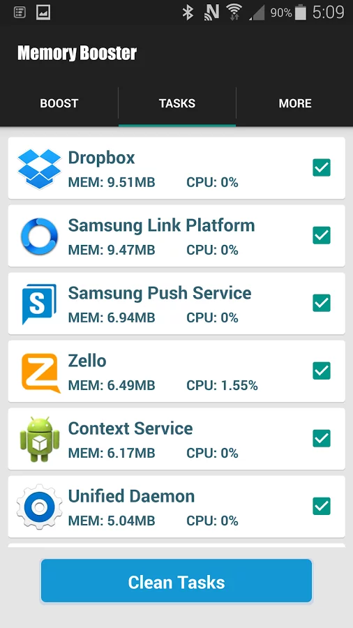 Memory Booster Optimize to HTC截图9