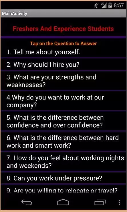 HR Interview Questions截图6