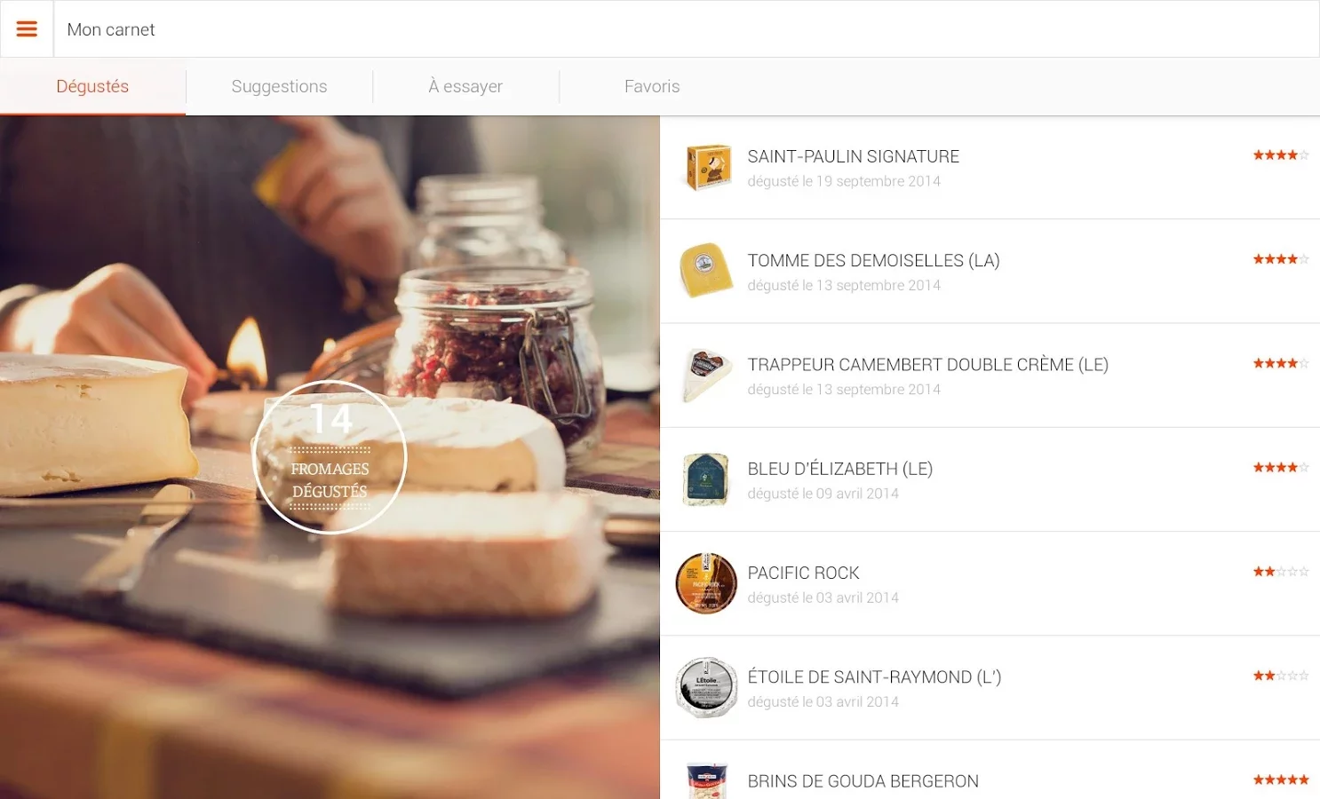 Mon carnet – Fromages d’ici截图1