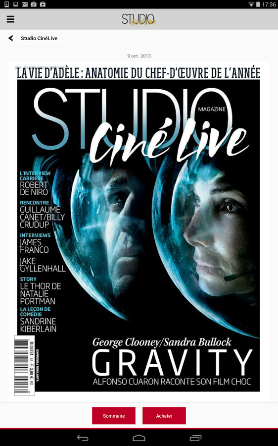 Studio Ciné Live - Magazine截图4