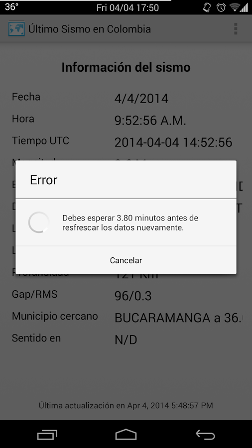 Último Sismo en Colombia截图2