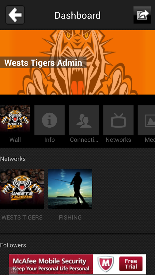 Wests Tigers social by YuuZoo截图4