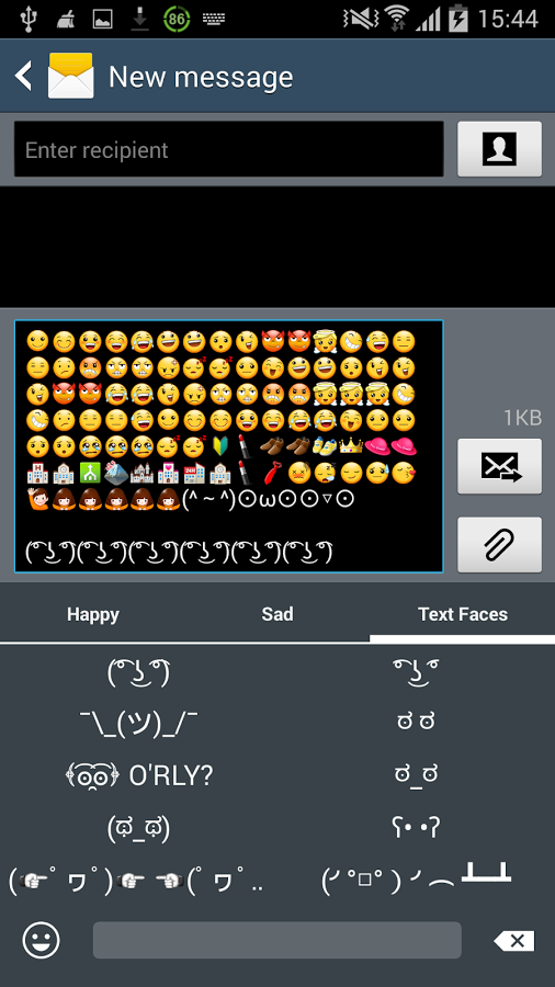 Emoji Keyboard for Android L截图2