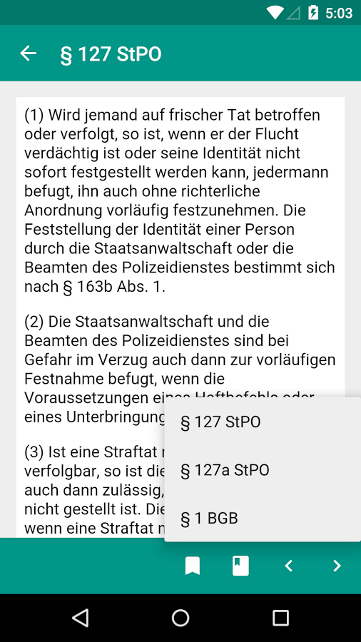LawDroid – Deutsche Gesetze截图6