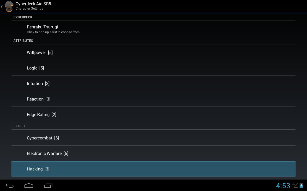 Shadowrun Cyberdeck Aid截图5