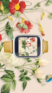 花朵表盘:Floral Watch Face截图