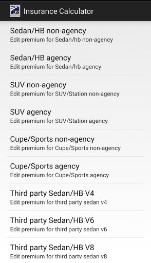 Insurance Calculator Auto截图1
