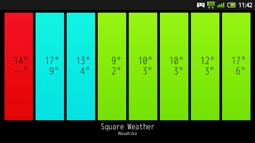 Square Weather (Japanese)截图3