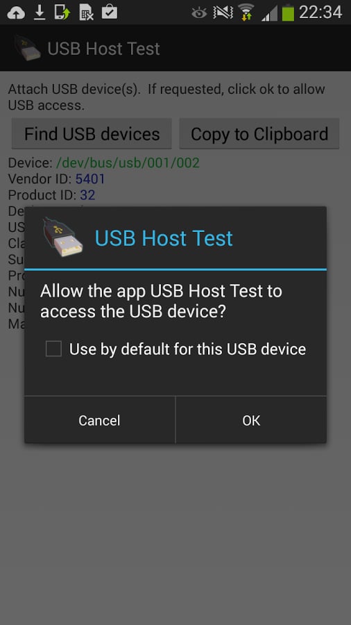 USB Host Test截图3