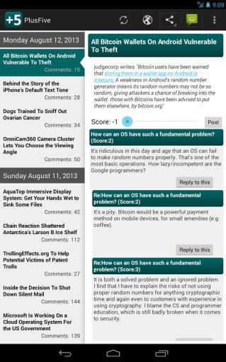 PlusFive Slashdot Reader截图8