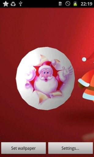 Santa Clause 3D Live Wallpaper截图2