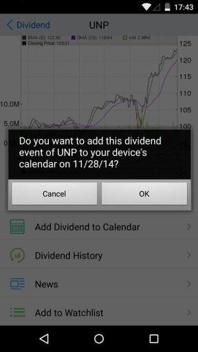 Dividend Calendar Free截图2