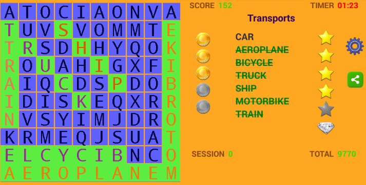 Word Search Puzzle wORD SEEk截图1