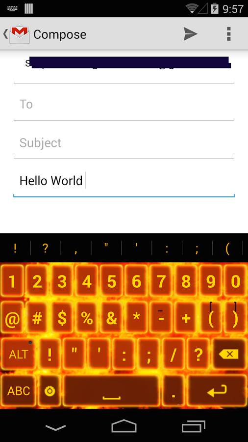 Flames Keyboard截图2