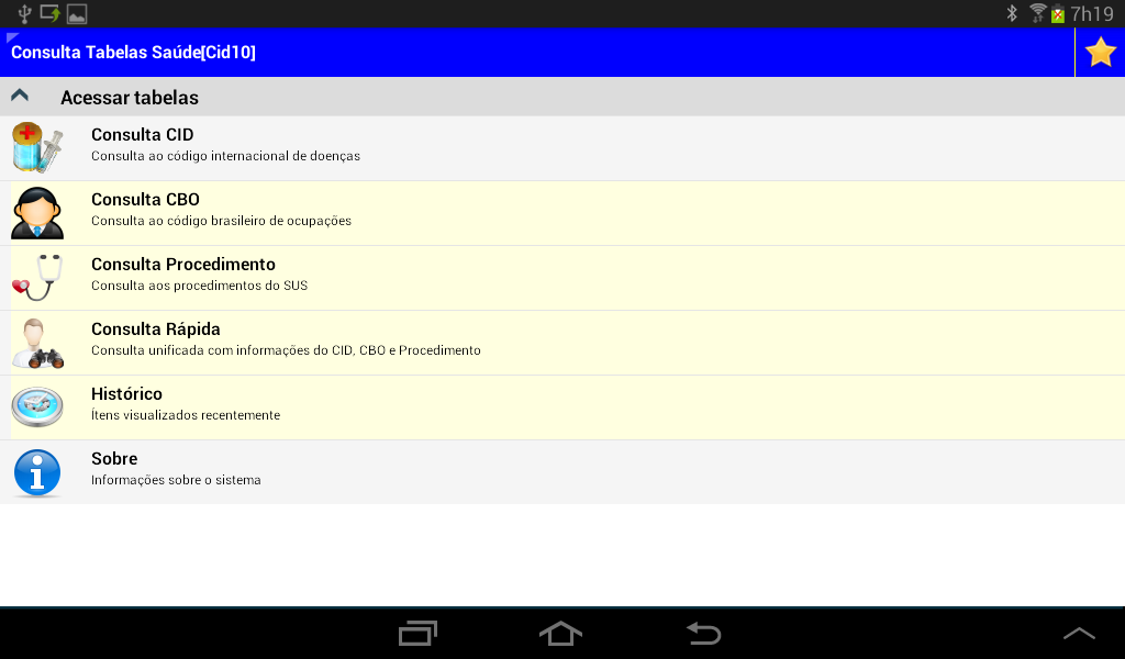 Consulta Tabela Saúde [CID 10]截图2