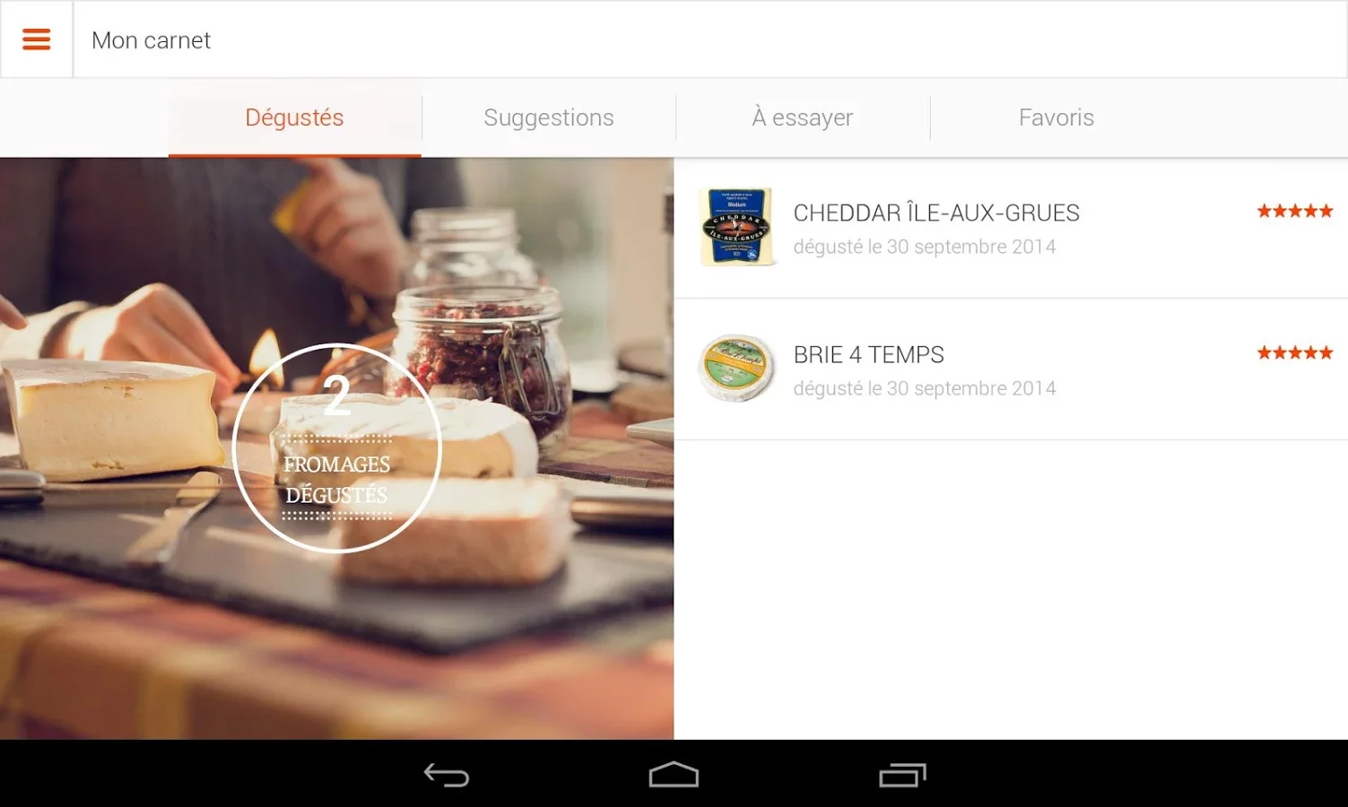 Mon carnet – Fromages d’ici截图6