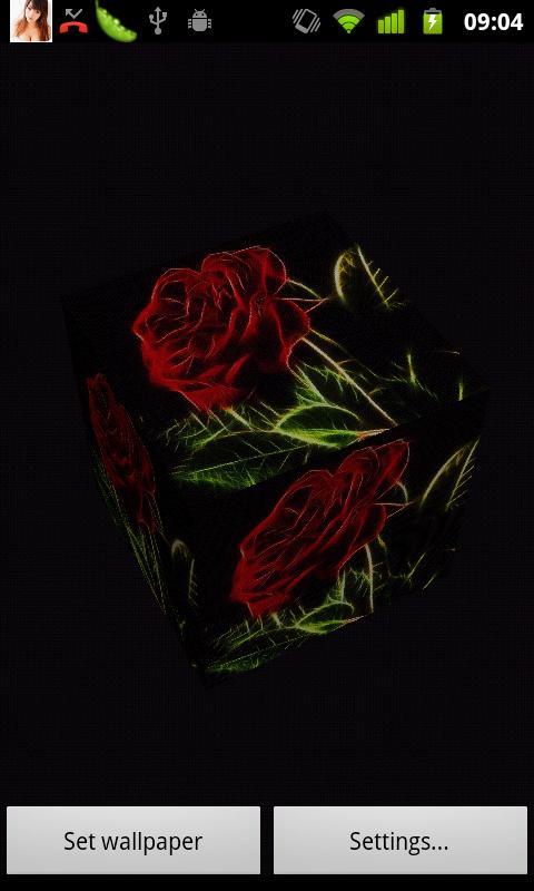 3D玫瑰动态壁紙截图2