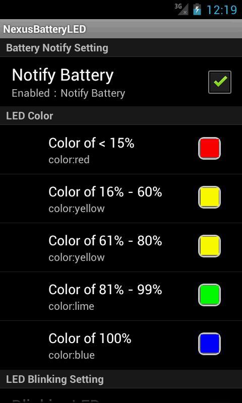 Nexus Battery LED截图4