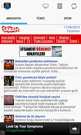 Sabah Gazetesi Droid截图2