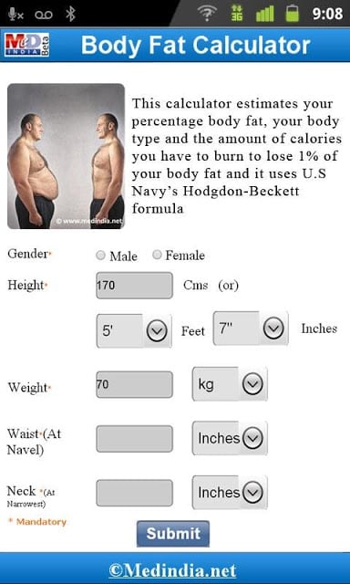 身体脂肪计截图1