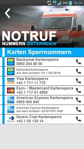 Notruf Nummern Österreich截图2