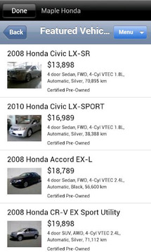 Maple Honda DealerApp截图