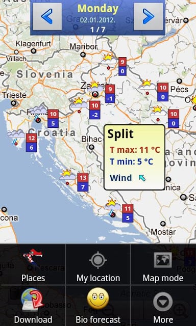 Croatia Weather截图1