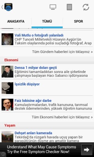 Sabah Gazetesi Droid截图1