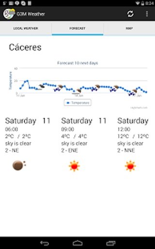 Open Weather Map 3D Glob3截图8