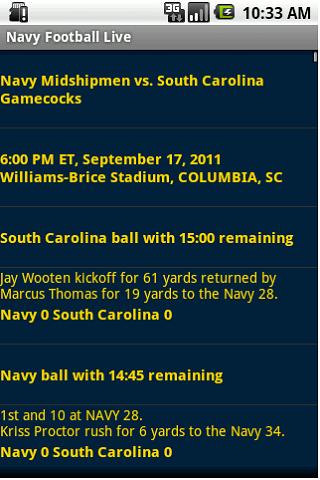 NCAA Navy Football Live截图3