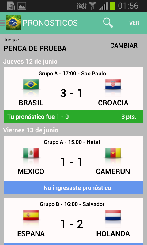 Brasil Pronostica 2014截图1