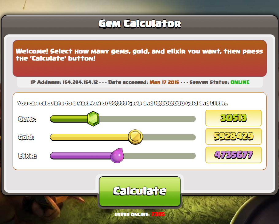 Gem Calculator: COC Tutorial截图4