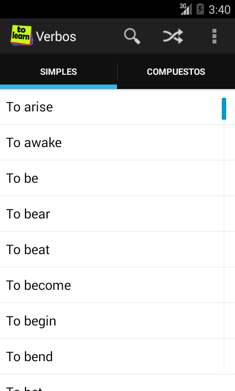 Aprender Verbos Inglés截图1
