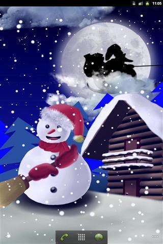圣诞雪人 - 壁纸截图3