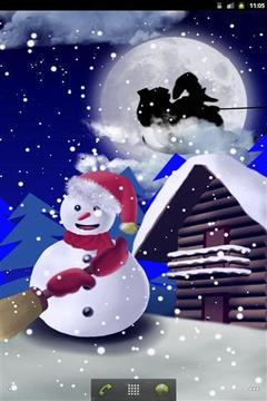圣诞雪人 - 壁纸截图