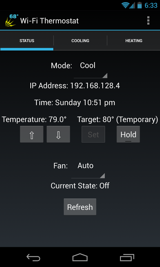 Wi-Fi Thermostat截图1