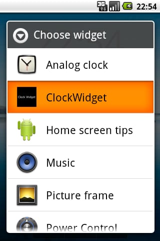 Clock Widget alpha version截图2