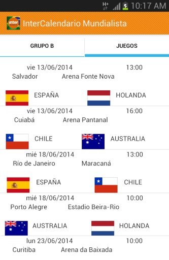 InterCalendario Mundialista截图4