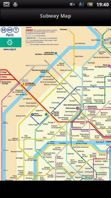 巴黎地铁地图截图1