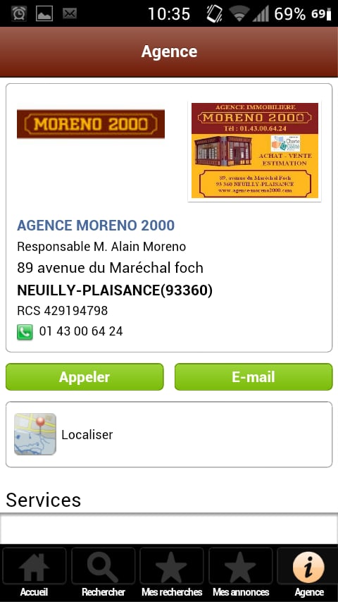 Agence Immobili&egrave;re Moren...截图1