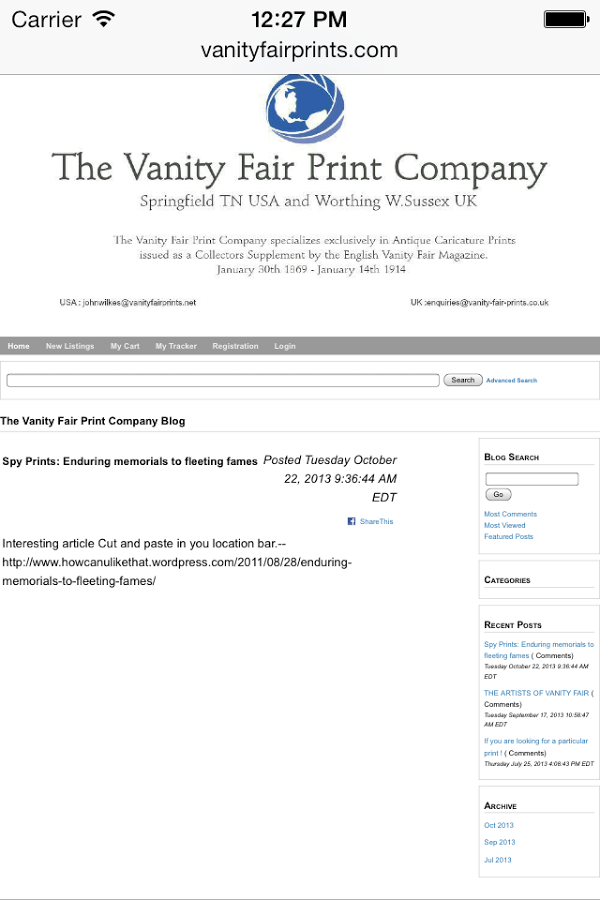 The Vanity Fair Print Company截图2