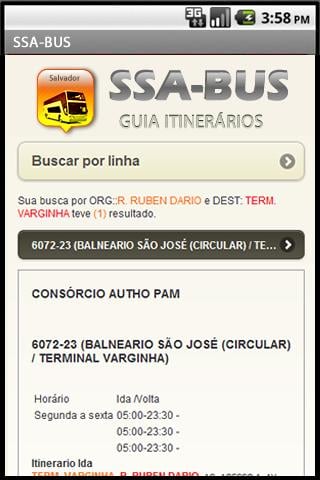 SSA-BUS linhas Salvador Demo截图1