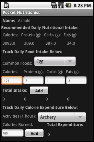 Pocket Nutritionist截图1