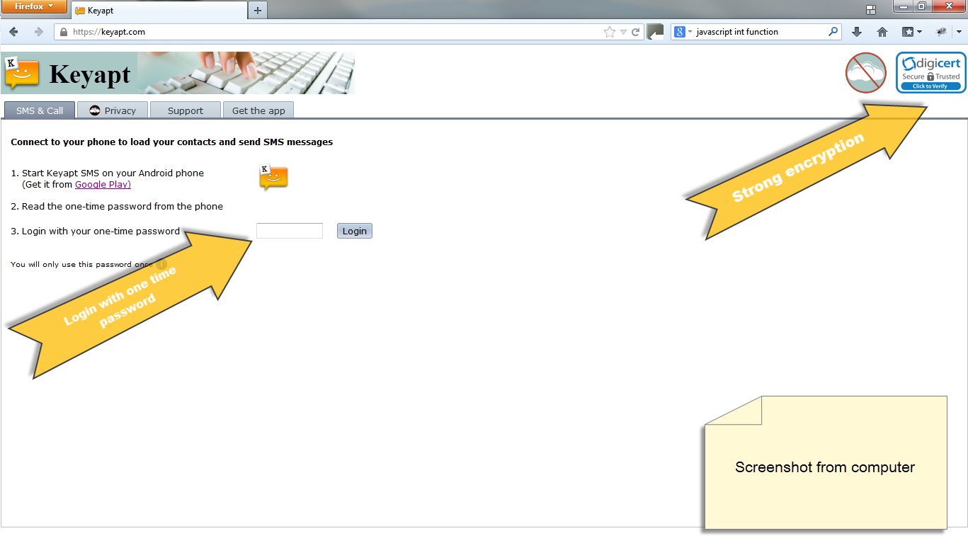 Keyapt SMS，简单的PC短信截图1