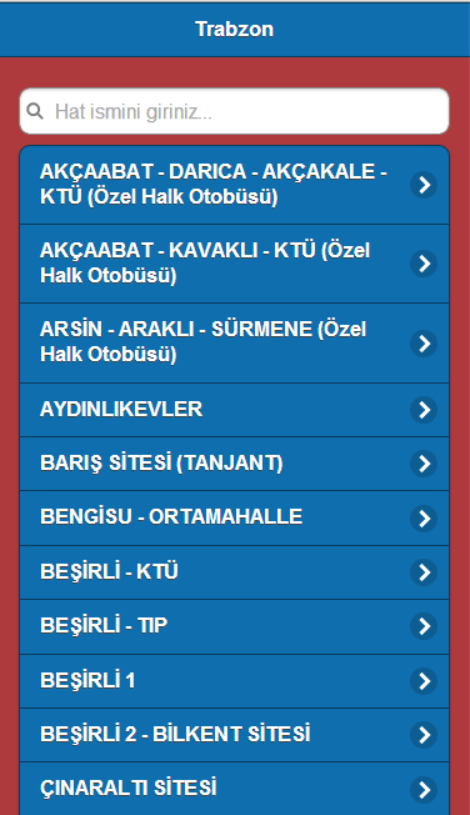 Trabzon Otobüs Tarifesi截图1