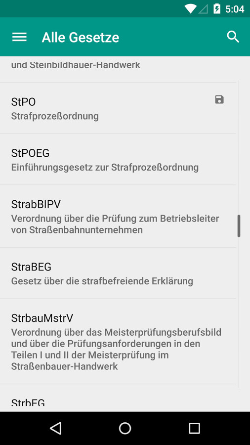 LawDroid – Deutsche Gesetze截图4