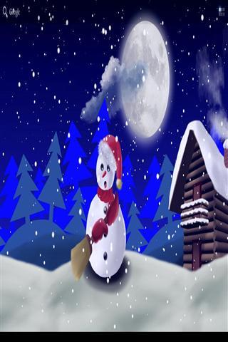 圣诞雪人 - 壁纸截图1