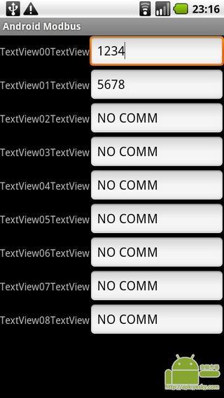 安卓上的Modbus截图3