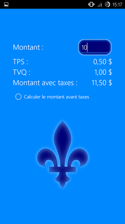 Calcul de Taxes au Québec截图2