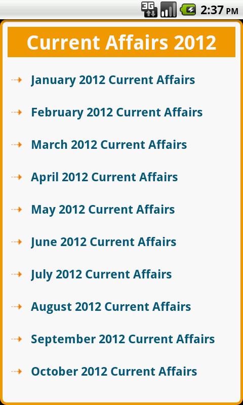 Current Affairs 2013截图2